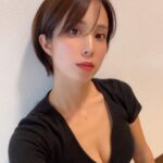 Minori Inudo Instagram - 顔が大きく見えたので ショートにしました😎 #ショートカット #ショートヘア #ショート