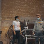 Miranda Rae Mayo Instagram - At the @onyourmarkstudios gym with business owner, Nike master trainer and my Queen @em.hutchins Lifting while talking about getting off the scale, pumpkin cookies, mental health and how to not go crazy during the 2020 winter pandemic hibernation time. 🍪🏋🏻‍♀️