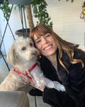 Mirto Alikaki Instagram - Alice and me , me and Alice lalalalalalaaaaa 🌹🌺🌸 #mypet #mydog #alice #shootingday @skaravaiosgr click @dimitrahairstyles