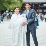 Misa Eto Instagram – ⁡
⁡
2年前と同じ場所で お宮参り。
娘の生後1ヶ月、無事に迎えられて良かった😌
photo 🤍 @tenten_insta 
hair 🤍 @mii.hana_ 
⁡