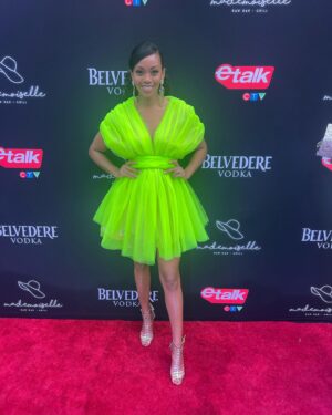 Mishael Morgan Instagram - I had so much fun lighting up the carpets with my @narcesofficial dress last night! #tiff @narcesofficial @narceswedding @mademoiselleto @tenikadavis1 @emmkab jewelry by @annehungstore