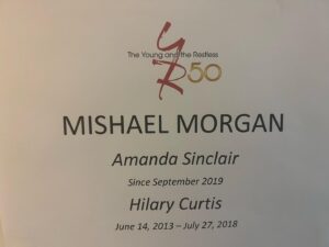 Mishael Morgan Instagram - WOW has it really been that long?! Honoured to have my place in this legacy. Cheers 🥂 to 50 more years strong. #yr #50thanniversaryepisode @youngandrestlesscbs @cbstv
