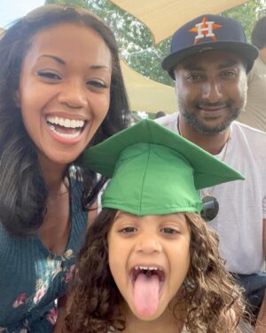 Mishael Morgan Instagram - Proud mom moment 2!!! My baby graduated preschool. I am so proud of you my little princess! You are so smart and funny and inspiring; I can’t wait to see the places you will go! #proudmommymoment #mylittlegraduate #preschoolgrad #specialday