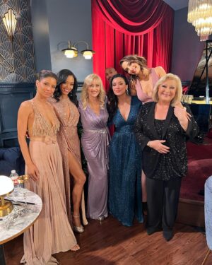 Mishael Morgan Instagram - 6 beauties… and one creeper 🤣. Happy Anniversary #YR @christeladnana @brytonejames @brytni @bethmaitlanddqb