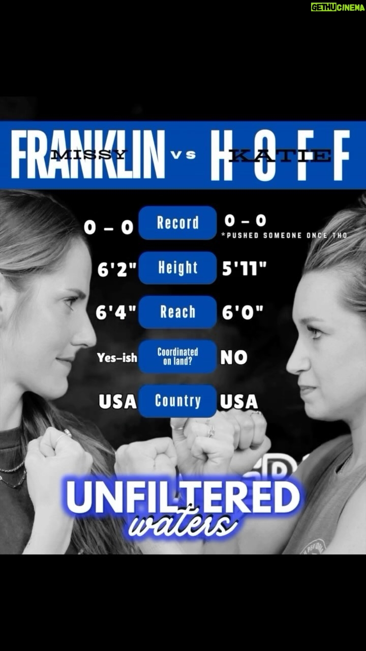 Missy Franklin Instagram - Welcome to the main event! We’ve been getting to know all our guests so well, we want to make sure that you all continue to get to know US! This week’s episode features some really fun and also some very hard hitting questions including, “who would win in a fight?!” (*disclaimer, there is no actual fighting in this episode*) Who do you got?! Missy or Katie?! Let us know below and get excited for a really fun episode💪🏻🥊