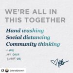 Missy Peregrym Instagram – I agree with this 💯 
More than ever we need to be hopeful and share the damn toilet paper. ❤️❤️❤️ #Repost @brenebrown
・・・
Surviving this crisis will take a shift in mindset, and that’s tougher than we think – especially when we’re afraid. ⁣
⁣
Fear and anxiety can drive us to become very self-focused. This global pandemic is a real case of “getting sick together” or “staying well together.” ⁣
⁣
Our choices affect everyone around us. There is no such thing as “individual risk” or “individual wellness.” ⁣
⁣
This is the ultimate reminder that we are inextricably connected to each other. Turning away from collective action right now – as tempting as it is – will only generate more pain. ⁣
⁣
Owning and embracing our global interconnectedness (from a safe distance) and thinking about others as we make choices is, ironically, our only path to safety for ourselves and the people we love. ⁣
⁣
We can all get really shitty really fast when we’re afraid.  I get it.  I’m using deep breaths along with my personal mantra: ” Try to be scared without being scary.” Feel free to borrow both – they can help.⁣
⁣
It’s also really normal for everyone to be on our nerves: The people who aren’t following the rules, the 10-second hand washers, etc. I get that too. TRUST ME. ⁣
⁣
But, like it or not, we just can’t give up on people. We’re all we have.⁣
⁣
Stay awkward, brave, and kind. Love each other. Spread calm.⁣
⁣
 xo,⁣ BB⁣