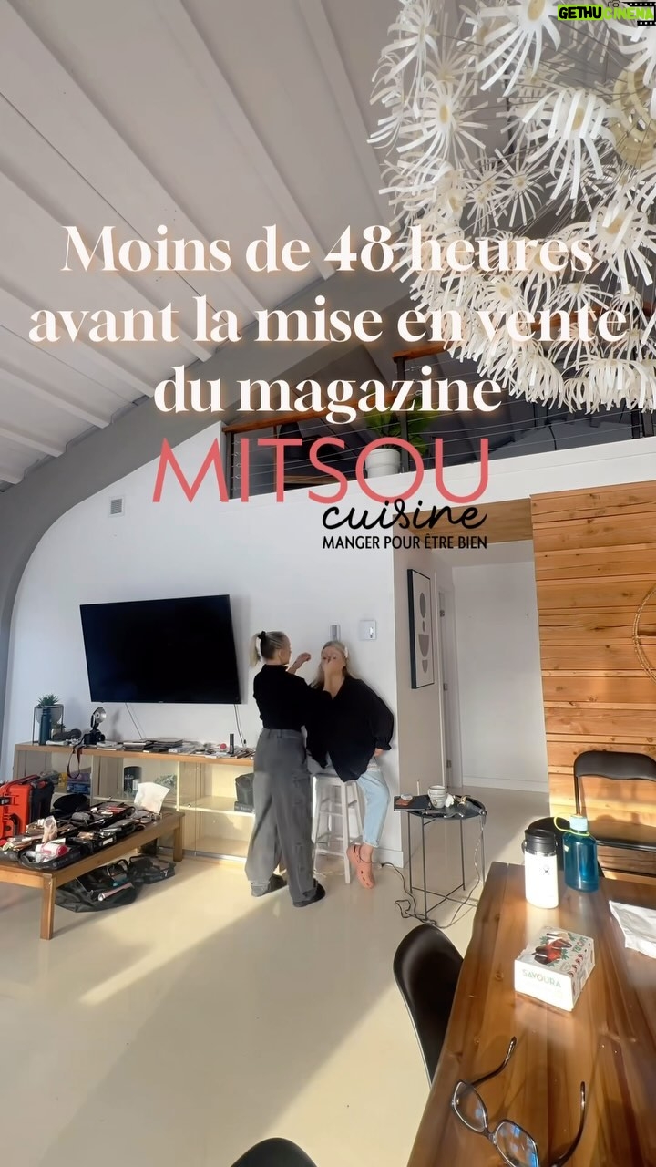 Mitsou Gélinas Instagram - Moins de 48 heures avant de nous rencontrer sur papier au dépanneur ou l’épicerie avec #Mitsoucuisine! Merci à @misslala_makeup pour sa créativité et son énergie lors de ce shooting de @praticopratiques