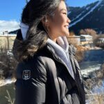 Miya Cech Instagram - thank u @triplefatgoose for keeping me warm on this chilly trip to @jacksonholefilmfest! 🪿❄️