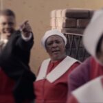 Mmabatho Montsho Instagram – Happy Mother’s Day to all the loving mothers forever doing “the best with what they gaaat” (in Mariah Carey’s voice), especially mine (who also makes time to act in my movies). I hope you feel appreciated always.
Still from Joko Ya Hao, 2018 dir. Montsho