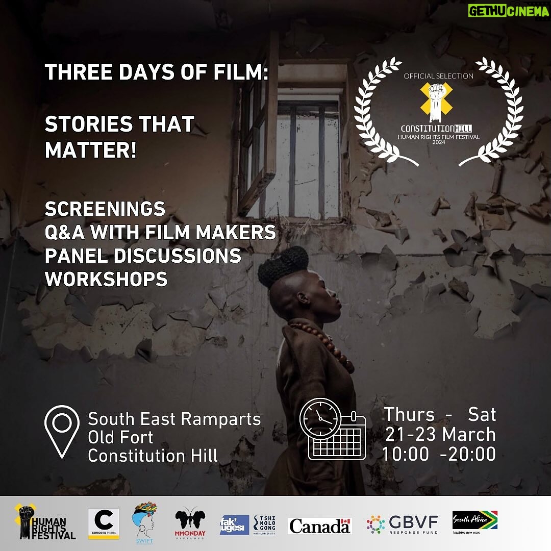 Mmabatho Montsho Instagram - 🎥🔥 You’re invited to the Constitutional Hill Human Rights Film Festival🔥🎥 Immerse yourself in celebration of human rights at the iconic Constitutional Hill, where history meets modern activism. As guardians of the 30th year of South African democracy films. Come and experience thought-provoking films and engage with panel discussions. The 3 day #ConHillFilmFestival festival brings films and panel discussions that address social behaviour in the following categories: 🎬 Unpacking the digital industry 🎬 Women’s Rights 🎬 Human Rights Cinema: Social Impact Films and activism 🎬 Art, Culture & Exhibitions 🎬 LGBTQ 🎬 Human Rights and Global Solidarity 🎬 The Impact of Feminist Cinema “The 6th edition of the Constitution Hill Human Rights Festival coincides with the 30th anniversary of South Africa’s Democracy pays homage to all those who lost their lives in the fight for democracy, particularly during the Sharpeville Massacre on 21 March 1960.” - Constitutional Hill 🔥Let’s meet at the Festival: ✔️Where: Constitutional Hill Human Rights Precinct (Johannesburg) ✔️ Date: 21 March at 10am – 24 March at 6AM ✔️ Entry cost: Free Use the #conhillhumanrightsfilmfest across your social media platforms we will inbox you to meet up and get to know your experiences and take-aways of the films! 🔥 2 DAYS TO GO 🔥