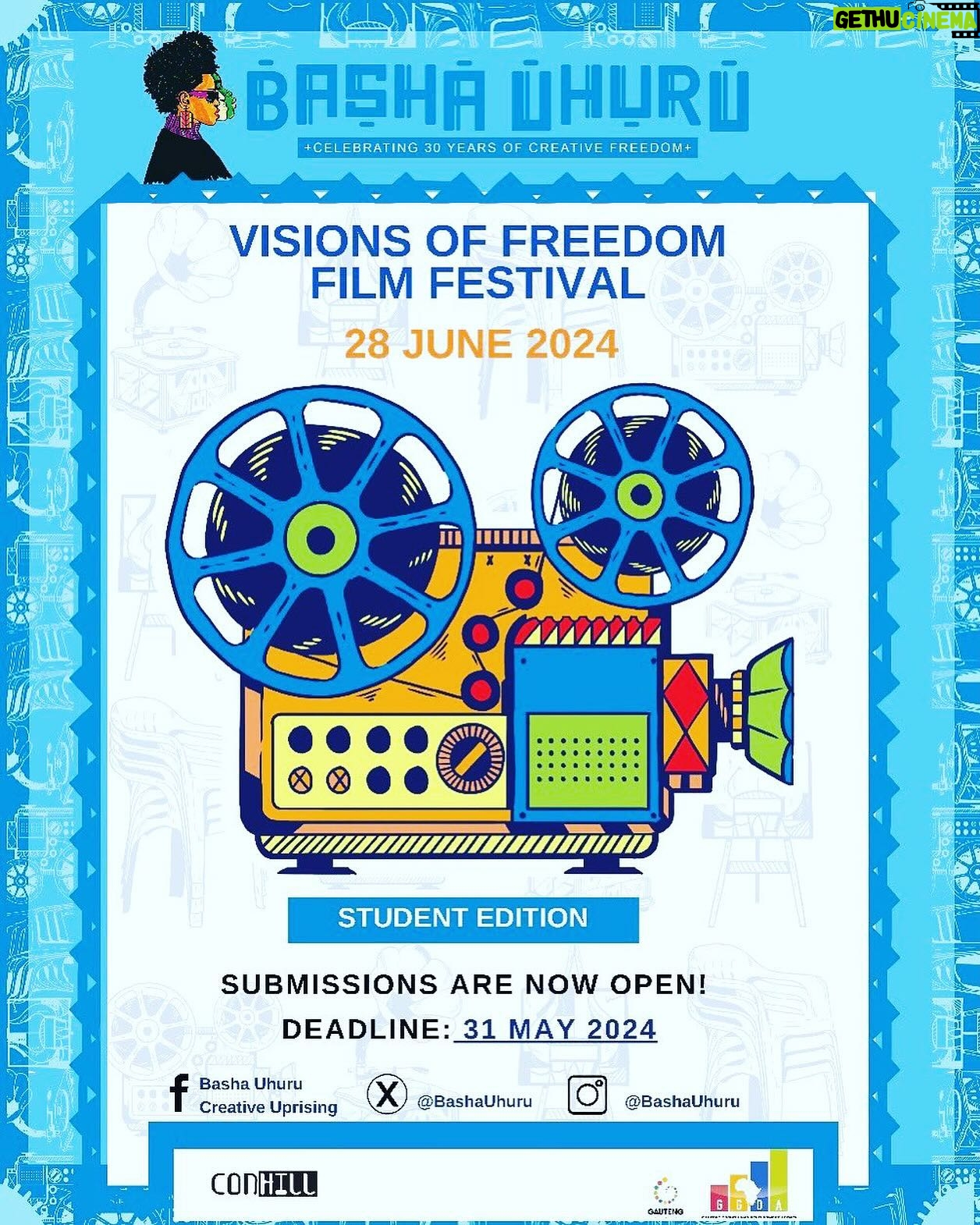 Mmabatho Montsho Instagram - DEADLINE: 31 May 2024 Make sure you get your student film submitted on time! Let’s get industry leaders to see your talent at this year’s @bashauhuru Visions of Freedom Film Festival. 🎬 Outstanding filmmakers will get internship and mentorship opportunities with top production companies. Looking forward to celebrating your work 🎥🎥🎥 LINK IN BIO