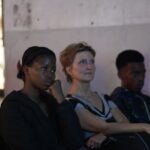 Mmabatho Montsho Instagram - In between screenings. Left: Film Festival curator @montshotheblack Middle: @vincentmoloi director of ‘Skull of my People’ Far right: SWIFT Board Member 📸 | @toeka_productions #constitutionhill #humanrightsactivist #filmfestivalseason #humanrights #storiesthatmatter