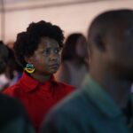 Mmabatho Montsho Instagram - In between screenings. Left: Film Festival curator @montshotheblack Middle: @vincentmoloi director of ‘Skull of my People’ Far right: SWIFT Board Member 📸 | @toeka_productions #constitutionhill #humanrightsactivist #filmfestivalseason #humanrights #storiesthatmatter