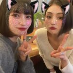 Moemi Katayama Instagram - 🍙 樹乃ちゃん（ @juno1511 )とランチ🍽️ かーなーり久々にお会いしたので お互いヘアスタイルが ロングから短めになってました✌︎笑 なんか色んなことで わちゃわちゃ笑った♡♡♡ インスタの加工写真も初めてレベルなので 嬉しい🫰 あとあと MBTI診断という性格診断なるのも教えてもらったよ！ みなさんは知ってた...?? #lunch #樹乃 ちゃん　#moemikatayama