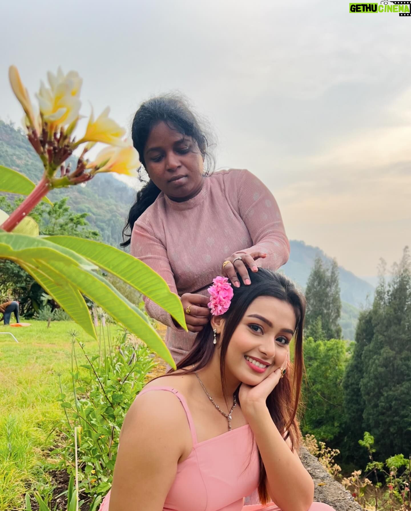 Mokksha Instagram - Being the Cinderella of my own wonderland ππ₯°π€²π» Captured by @frosh.ambitious Makeup n hair by @bercy_alex #mokksha #born #queen #kodaikanal #love #hills #nature #lover #tamil #film #shoot #time