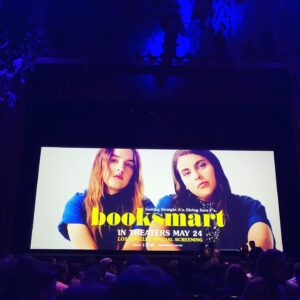 Molly Ephraim Instagram - My dear weirdo @kaitlyndever is SO GOOD in the TERRIFICALLY FUN movie @booksmart. It’s an instant classic and I couldn’t be prouder! See it! Oh, PS. In the 4th slide she’s dancing with a tiny hot dog smothered in mayo. 😍