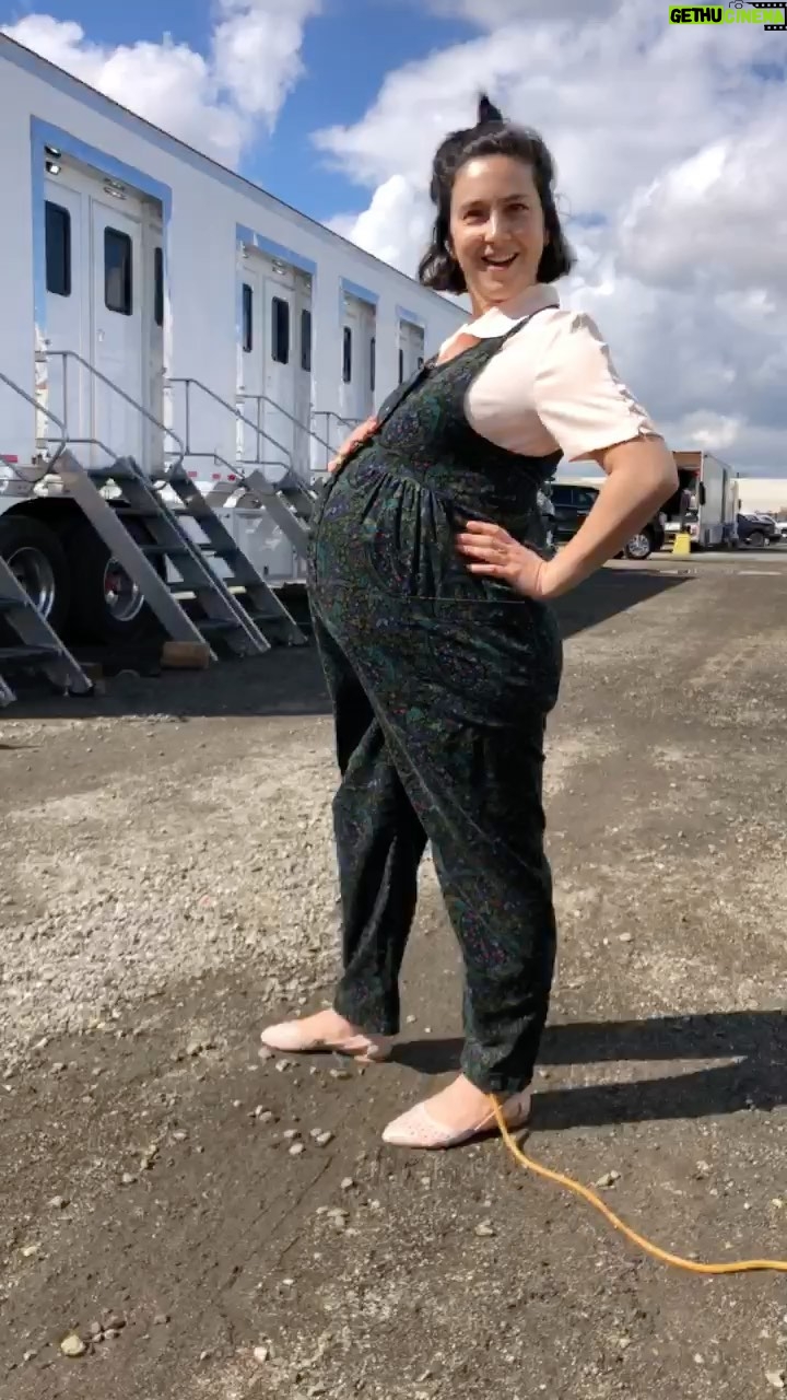 Molly Ephraim - 3.4K Likes - The very last thing I did for work in March of 2020 before everything came to a halt was this special effects trial of an expanding pregnant belly for #Angelyne... in the multiple narratives/magical style of the show, it was to grow on cue in the scene. As luck would have it, when we finally shot the scene in October of 2021, I was eight months along with my daughter, and, um, BLAMMO! No prosthetics required! So please enjoy Zia's on-screen in-utero debut, now streaming on @peacocktv! (You can catch her later this summer in @leagueonprime, too! Busy gal.) Special thanks to fellow mama @emmy and everyone on the show that made it work and waited for me to waddle to the bathroom approximately 47,000 times while shooting again in 2021! 🦄💅🏻⚡️