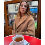 Molly Bernard Instagram - chronicles of second trimester fatigue in a cute coat in Paris