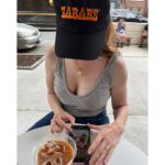 Molly Bernard Instagram - Zabars and a huge left boob