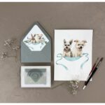 Molly Bernard Instagram - Working with Courtney at @spindlesdesignco was truly one of the highlights of planning our wedding. Our invitations were gorgeous, meaningful, and appropriately filled with love for our dogs. She’s amazing, and is PURE JOY in human form 💕✨