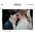 Molly Bernard Instagram - Peak Lesbian Chic™️ courtesy of @voguemagazine @vogueweddings and sweet angel @overthemoon Thank you to @lesloups for your incredible eye, grace and humor on our big day, and to lifer-BFF @whitneybrownephotography for capturing some sweet moments pre-wedding. Link in bio ✨