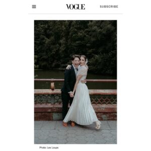 Molly Bernard Instagram - Peak Lesbian Chic™️ courtesy of @voguemagazine @vogueweddings and sweet angel @overthemoon Thank you to @lesloups for your incredible eye, grace and humor on our big day, and to lifer-BFF @whitneybrownephotography for capturing some sweet moments pre-wedding. Link in bio ✨