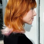 Molly C. Quinn Instagram - Decided to have some fun :) Ty @samwynnhair 🍊🌸