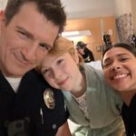 Molly C. Quinn Instagram - It was a joy to play Ashley again on @therookieabc I love working with @nathanfillion and making new friends like @lissethchavez A sweet, funny and talented cast&crew. My many thanks for having me back ❤️ You can watch the episode, Death Notice, on Hulu!