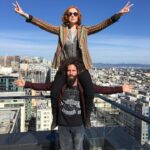 Molly C. Quinn Instagram – Hey Elan! Remember these fun things we’ve done?
Like go to Peru to hang out in the clouds, buy very expensive photographs of ourselves on a boat tour of Paris and laugh over how much we hated that little outing, or when we did this dangerous pose on the top of Matthew’s building in SF, 
Slide # 4 is your sassy face at our favorite diner in Palm Desert, 
I know you miss having a bathtub so I included a memory of all the times I’ve washed your hair…it’s one of my favorite pastimes,🥹
To many more bathroom selfies in all of our homes together and all of our travels, and finally a photo to commemorate when you first moved in with me because I decided the drive to Santa Monica was too far from the Valley!
You were crazy for that one and I love you a lot for it.
Happy Birthday, you’ll always be my Baby of the Year!!❤️