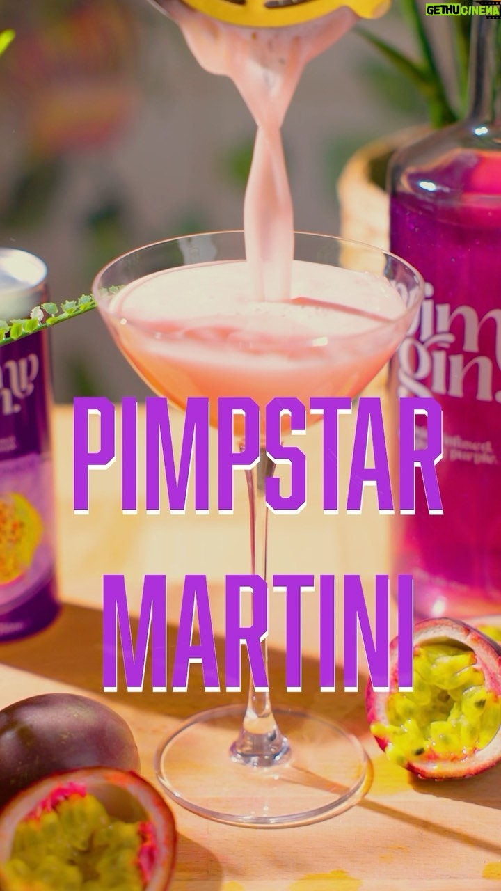 Molly McCann Instagram - ‘Pimpstar Martini’ - Who doesn’t love a Pornstar Martini? We know we do and it’s even better with Pimp Gin, the Passion infused Magically Purple good stuff adds so much to the classic. What’s even more fun is serving this belter with a little shot of the Gin & Lemonade from @pimpgin too. Who needs prosecco when you can have a fizzy little gin number. - It’s a beauty, now grab a bottle of Pimp Gin and a can of Gin & Lemonade so you’re not left out in the lead up to Summer. - Sláinte PIMPSTAR MARTINI: - 50ml Pimp Gin - 15ml Lime Juice - 20ml Passion Fruit Liqueur - 10ml Vanilla Syrup - Half a Passion Fruit - Serve w Shot of Gin & Lemonade from Pimp Gin #Passionfruit #Purple #PimpGin #SpeakEasierUK #BohemianMixology #Liverpool #LiverpoolCity #SupportLocal #Cocktail #Cocktails #CocktailsofInstagram #Drinkstagram #PassionfruitMartini