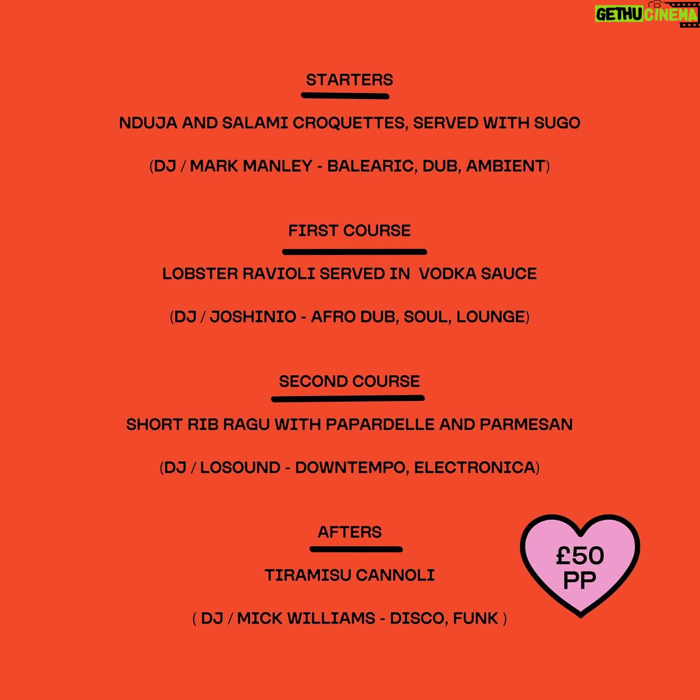 Molly McCann Instagram - This time next week we’ll be laying it down for the lovers on a special Valentine’s Subs ‘N Dubs event. Grab your tickets for this special 4 course sit down via the @skiddleuk link in our bio or over at @polpetta_liverpool and @bamboobrunchandcocktails 4 Courses of food 4 Courses of DJs And a special after party in the basement curated by @pimpgin