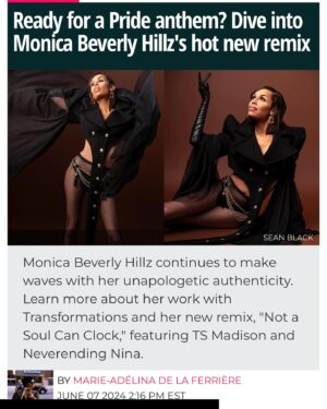 Monica Beverly Hillz Instagram - AHHHHH! Congrats to @monicabhillz on releasing her remix, featuring @tsmadison and @neverendingninanotes! In partnership in @kctransformations, stream the song NOW and read the story on @pride_site!
