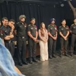 Monica Chaudhary Instagram - Met my guru after a really long time and this happened. I couldn’t stop myself from expressing my gratitude towards @arvindgaur_ sir. His contribution in my life and journey cannot be measured and expressed in words, yet I tried saying my bit. Thank you for being my mentor, my friend and my GURU From stage to silver screen, your students shine because of the values, work ethics and empathy you have taught them. Forever a part of Asmita Family ~ Monica Chaudhary @asmitatheatre_ @asmita.theatre