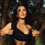 Monica Chaudhary Instagram - There’s no lie in her fire 🖤 Photographed by @akshay.rao.visuals Make up by @shibu_shimmer Hair by @pritiemakeover3
