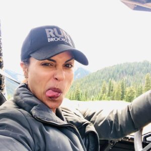 Monica Raymund Instagram - Dirt. Mountain. ATV. Oh my.