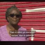 Morfydd Clark Instagram – When people victim blame immigrants for not “integrating” when they’re the victims of racist violence please mention that this lady came here as a refugee and learnt WELSH and someone still did this. 
If you would like to support her business visit @maggiesexoticfoods for delicious goods
