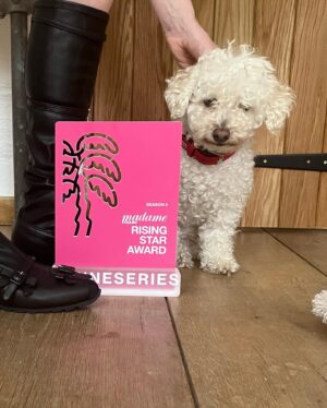 Morfydd Clark Instagram - Thankyou @canneseries and @madamefigarofr 💝