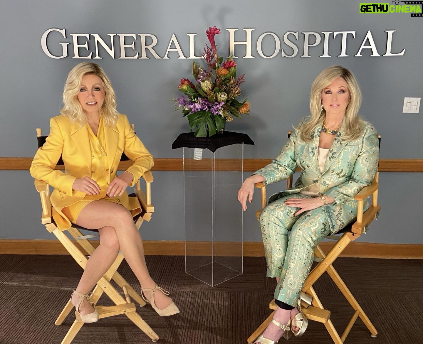 Morgan Fairchild - 1.5K Likes - #OnMyWalk to introduce the 60th Anniversary Special for @generalhospitalabc with the gorgeous @thedonnamills ! Catch us all Thursday, January 4 on ABC at 10pm Et-9pm CT! And #HappyNewYear!💗🎉💗🥳💗🎊💗🥳💗🎊💗🎉💗🥳💗🎊💗