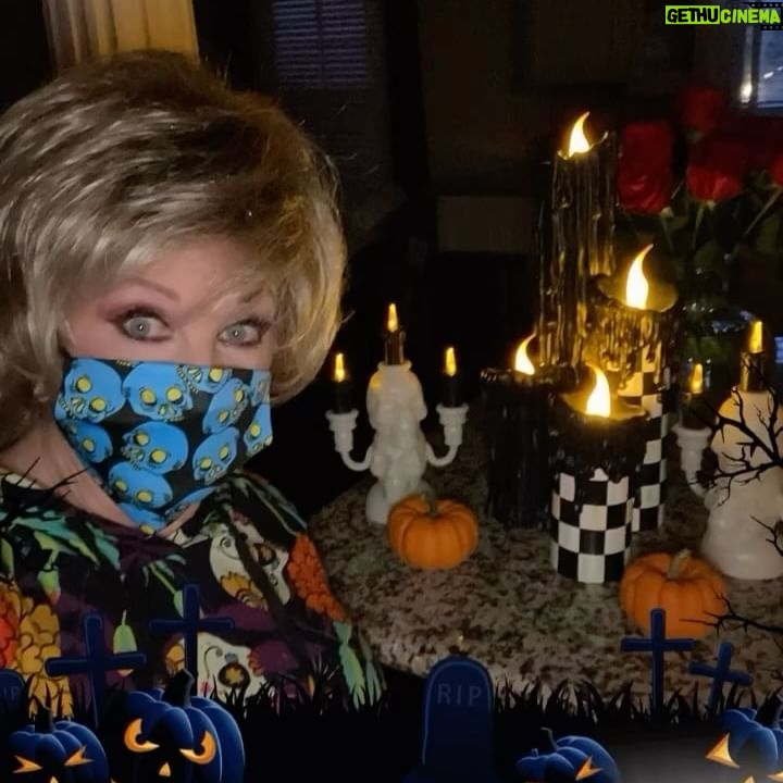 Morgan Fairchild - 753 Likes - #OnMyWalk to #DayOfTheDead candles! I can keep posting #Spooky stuff for another couple of days! #Spirits #Ghosts #Ghouls #Scary Sending Love To You All🎃🧛🎃💀🦇🎃☠️🎃🐈⬛🎃👻🎃🧙♀️🎃💀🎃🧛🎃💀🎃🦇🎃🧛🎃☠️🎃🦇🎃💀🎃🧛🎃☠️🎃🦇🎃👻🎃🧛🎃💀