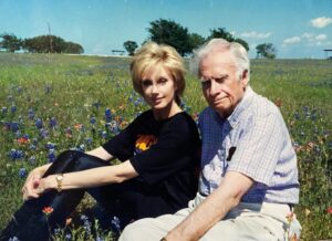 Morgan Fairchild Instagram - #HappyFathersDay Here with my dad on his last trip to see the Texas Bluebonnets! Treasure those you love. You never know how long you have them. #BeKind #ReachOut Sending Love To You All💗🌷💗🎉💗🦋💗💕🌷😳🎉💗🦋💗💕💗🌷💗🎉💗🦋💗💕🌷💗🎉😳🦋💗💕💗🌷