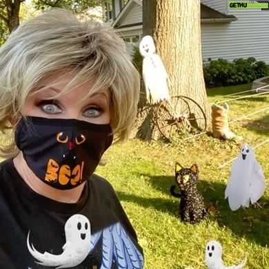 Morgan Fairchild - 1.1K Likes - #OnMyWalk to the 1st #Halloween decorations I’ve seen in #KC so far! My media family knows this is my FAVE holiday & it’s October 1, so Halloween is ON! May have to use some pics from previous years! #BeKind Sending Love To You All🧡🎃💛🐈⬛🧡☠️💛🍁🧡🧛💛👻🧡🎃💛🐈⬛🧡☠️💛🍁🧡🧛💛👻🧡🎃💛🐈⬛🧡☠️💛
