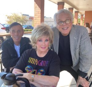 Morgan Fairchild Instagram - #OnMyWalk to lovely lunch with my producers/directors at @newtheatrekc  Dennis Hennessey & Richard Carrothers! They so kindly agreed to sit outside because of Covid & our masks are on the table. Audiences seem to really like Always A Bridesmaid! YAY!! #BeKind Sending Love To You All🍁🍂🍁🍂🍁🍂🍁
