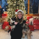 Morgan Huelsman Instagram – our first family picture since Hazel’s adoption (do you know how hard it is to get a pic with a cat?!?!) & her very first Christmas with us!! 🥹 Remi being adorable, per usual. merry christmas && happy holidaysssss