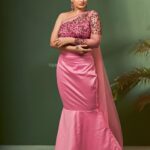 Mounika Dev Instagram - Happiness never goes out of style 🧞‍♀️ chennaifashion #indoor #redcarpetfashion #thankgod #judsonphotography Inframe : @mounikadeviofficial Photography : @alex_judeson Vc :@ajudaythclicker Makeup : @hemas_makeupandhair Costume : @naachboutique