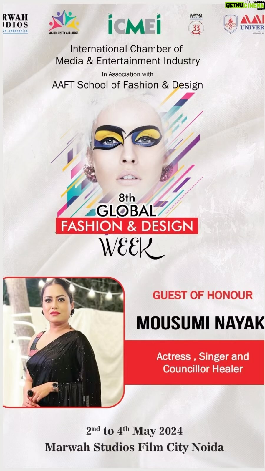 Mousumi Nayak Instagram - I am Glad to be part of this. My Gratitude to @rareimprints.ankit.nagpal for inviting me on 2nd of May 2024 at AAFT school of Fashion & Design as Guest of Honour. May you be blessed with a lifetime of love, laughter & happiness π§π»π§Ώ