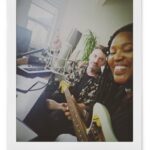 Msaki Instagram - Easily one of my favourite LA hangs . I like catching songs with you Simon :) #songcatcherchronichles #songwriter #sunnydays #bonobo #msaki #studio
