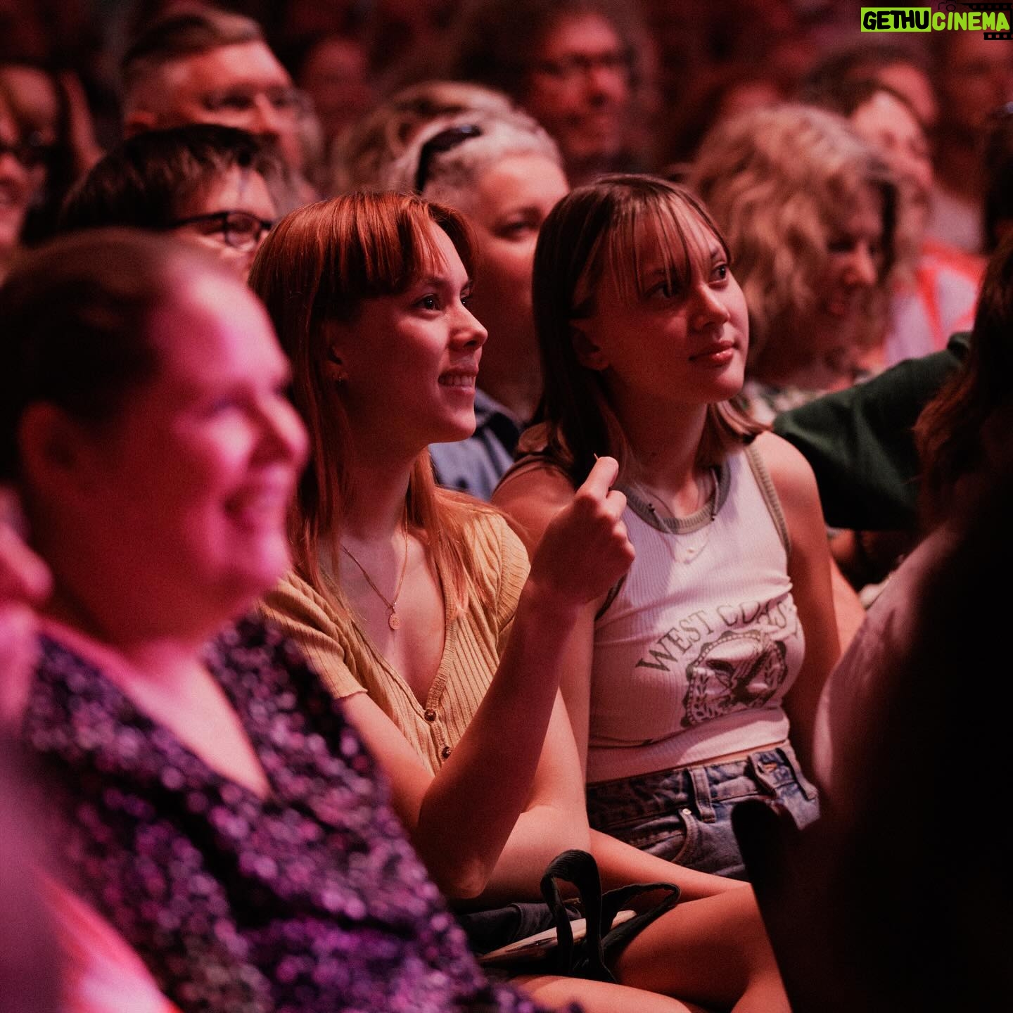 Myf Warhurst - 1.4K Likes - Bang On Live in Adelaide was incredible! We laughed, we cried, we overshared. Absolutely pinching ourselves at the beautiful community of Bang Fam. š©·
Big love to @brihammond for capturing our first sold out show of the tour. š§”
Canāt wait to meet Bang Fam all over the country! Tickets for all shows on sale now (and selling fast) via the link in bio.