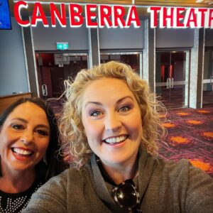 Myf Warhurst Instagram - Canberra Bang Fam turned up! What a glorious night in the nation’s capital bringing you Bang On Live. We loved every minute! Thank you. 🩷

Shout outs to our secret special guest @veronicamilsom. 🧡

Off to Melbourne today for the big hometown show! See you at 4:30pm this arvo! Tickets for all remaining shows on our national tour, on sale now via the link in bio.