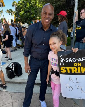 Mykal-Michelle Harris Instagram - United we stand 2023 #solidarity #unionstrong #sagstrike #kimraisingkim #ravenshome