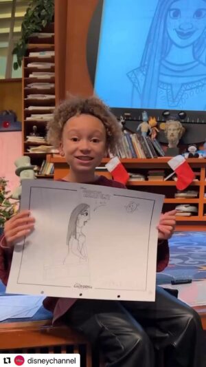 Mykal-Michelle Harris Instagram - GUYYYYYYYYYYYS I was blessed to hang out with @disneychannel and @disneybrandtvpr  and do what I ABSOLUTELY LOOOOOOVE….IYKYK…it’s  @disneyland  AND #drawing. I had sooo much fun at the #disneyanimationacademy  Go RUN OUT and catch #DisneyWishTheMovie In theaters now. #HAPPYHOLIDAYS !!!! #Repost @disneychannel with @use.repost
・・・
Drawing Disney’s #Wish characters? No problem, @mykalscorner is a natural 🌟 Join her at the Animation Academy at #californiaadventure @disneyland to celebrate the release of @disneywishmovie — now playing only in theaters! #kimraisingkim #wish #wishTheMovie #disneykid #disney #disneyland #ravenshome #love #blessed #whoooHoooo